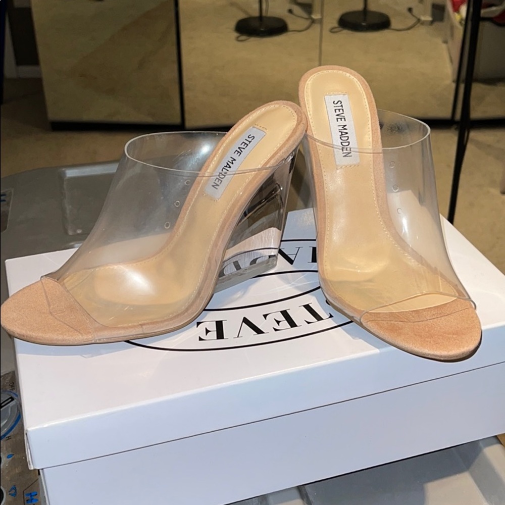 Clear wedge heels Steve Madden